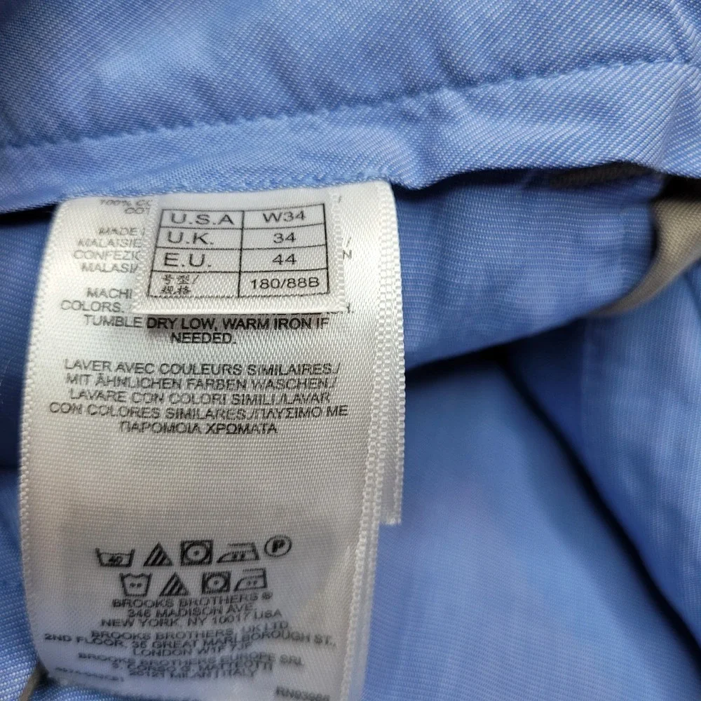 Brooks Brothers Advantage Chino Shorts Mens 34 X 8.5‎ Khaki Tan Golf Classic